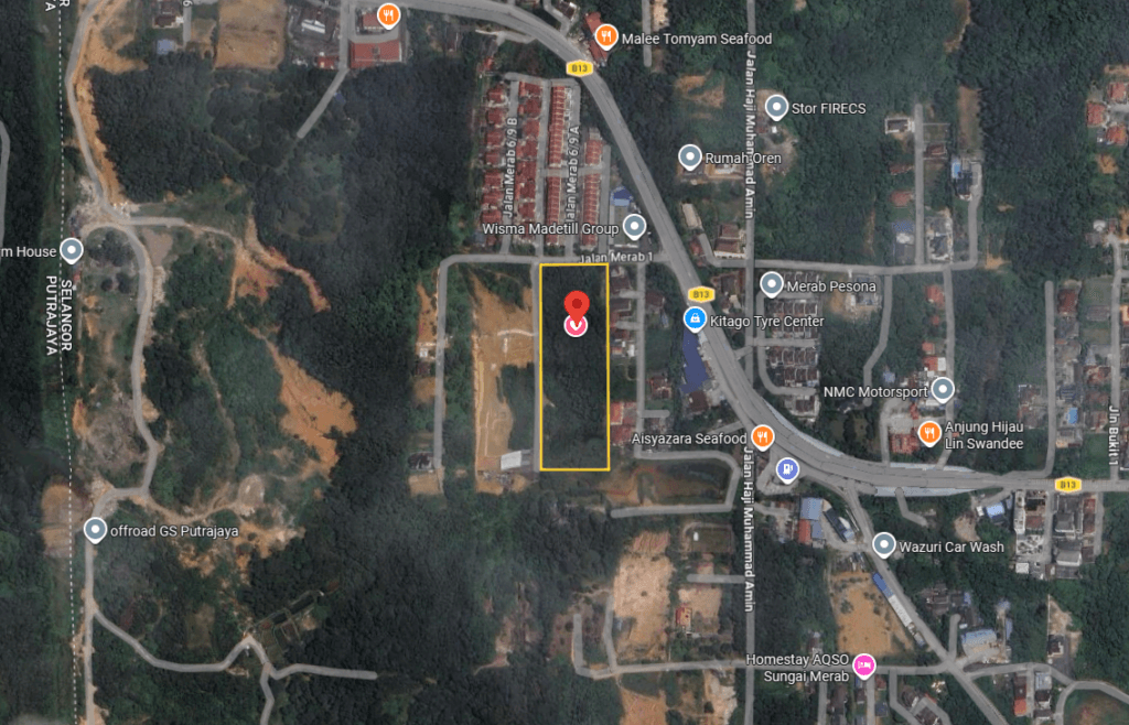 Sg Merab 2 Location Map with land border